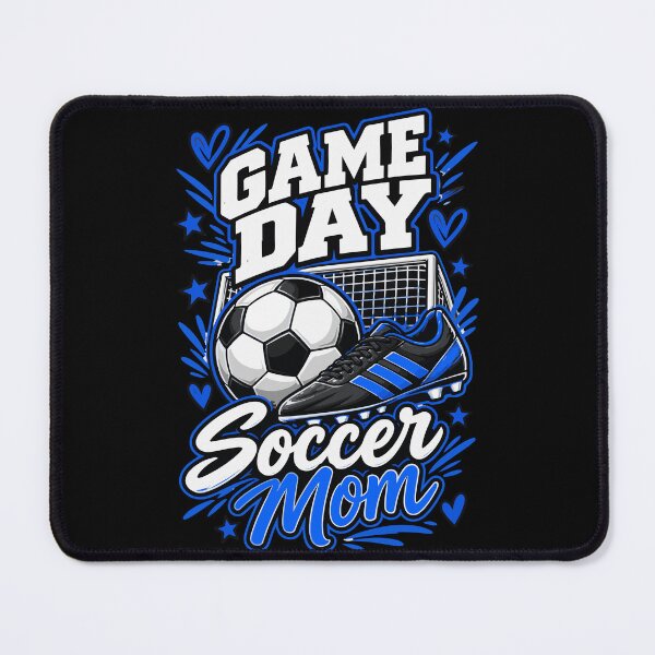 Item preview, Game Day Soccer Mom Sports Cleat Ball Blue Graphic designed and sold by Whirx.