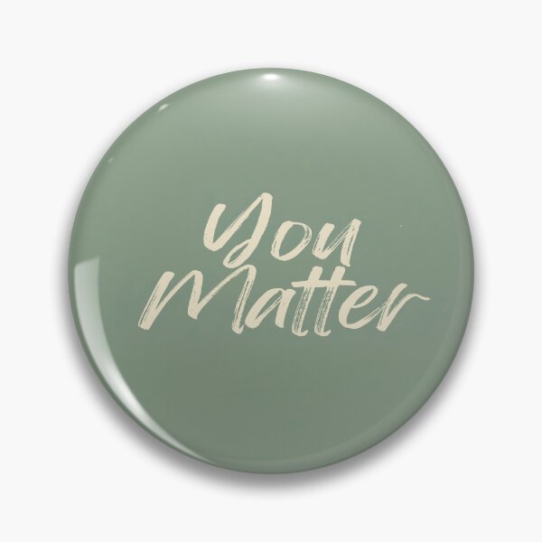 Item preview, You Matter Minimalist Typography Design | Wellness Word Art designed and sold by Kokorolab.