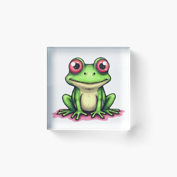 Item preview, Bright Green Frog Illustration designed and sold by Found Dream.