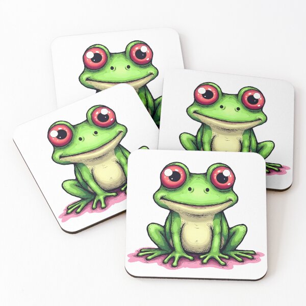 Item preview, Bright Green Frog Illustration designed and sold by Found Dream.