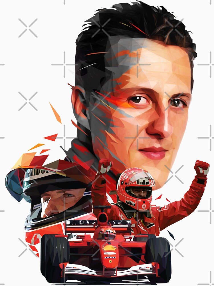 "Michael Schumacher Low Poly" T-shirt For Sale By PxlG | Redbubble ...