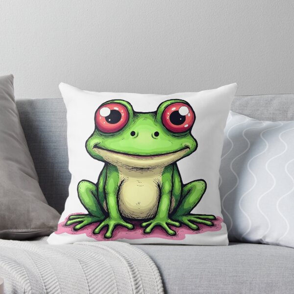 Item preview, Bright Green Frog Illustration designed and sold by Found Dream.