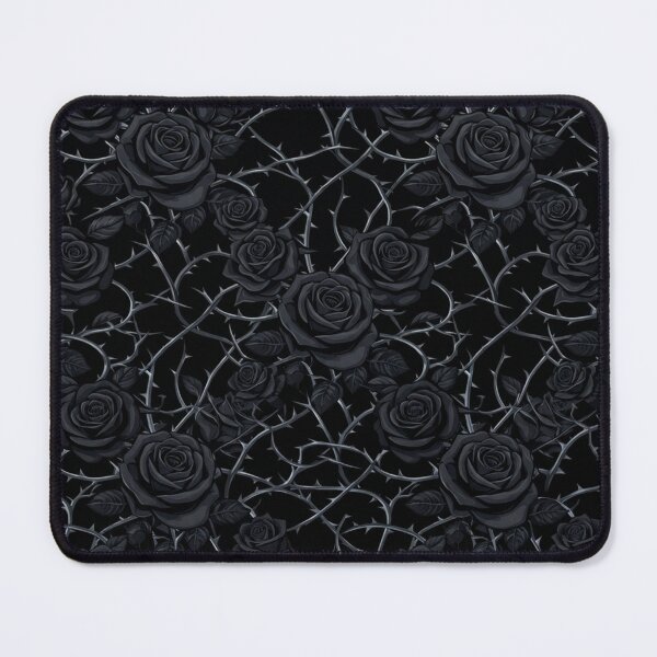 Item preview, Dark Gothic Black Roses And Thorny Vines Pattern designed and sold by Owcomm.