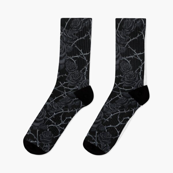 Item preview, Dark Gothic Black Roses And Thorny Vines Pattern designed and sold by Owcomm.
