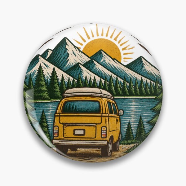 Item preview, Nature Is All I Need Camper Van Mountain Adventure designed and sold by teemsa.