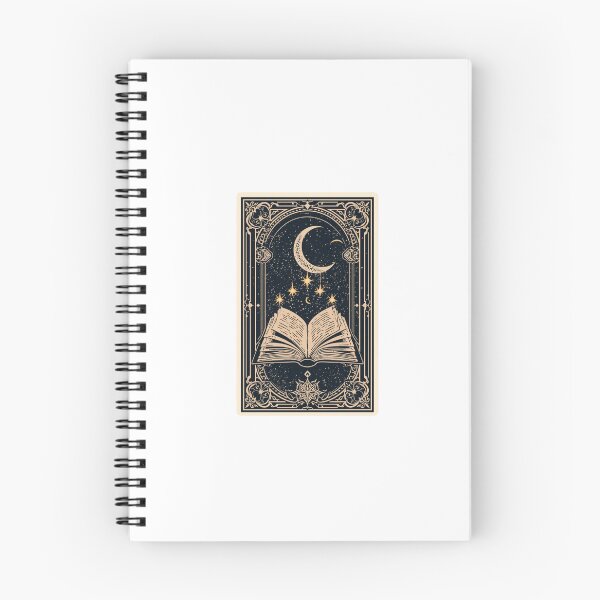 Item preview, Celestial Book And Moon Vintage Tarot Card Dark Academia Sticker designed and sold by NEL-BOX.