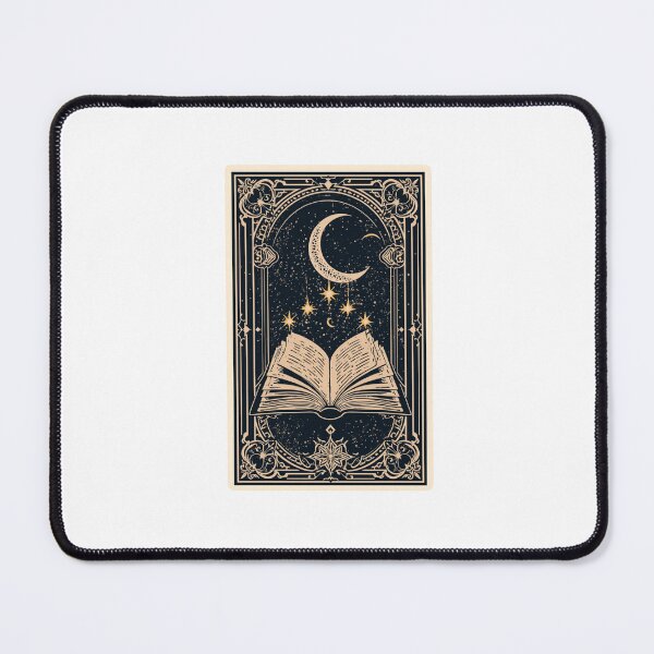 Item preview, Celestial Book And Moon Vintage Tarot Card Dark Academia Sticker designed and sold by NEL-BOX.