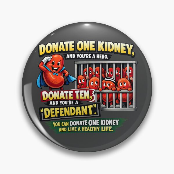Item preview, Donate One Kidney, Become a Hero   designed and sold by SHHCreations.