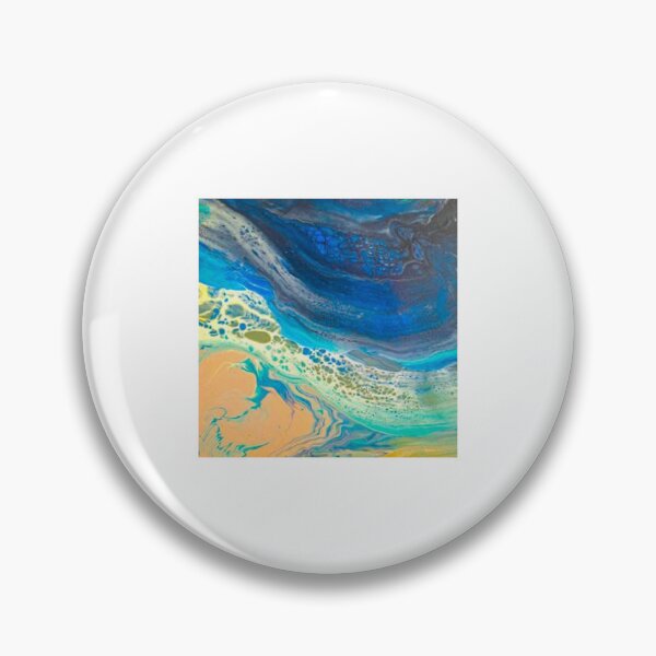 Item preview, Turquoise Fluid Mosaic Abstract Pattern designed and sold by LnJ STUDIO 1307.