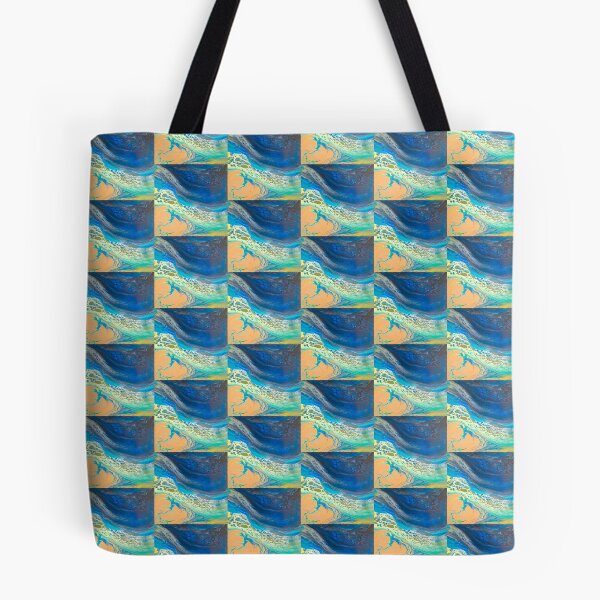 Item preview, Turquoise Fluid Mosaic Abstract Pattern designed and sold by LnJ STUDIO 1307.