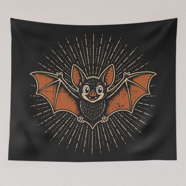 Item preview, Vintage Bat Retro Spooky Season Distressed Halloween designed and sold by Y-Vibes.