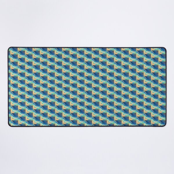 Item preview, Turquoise Fluid Mosaic Abstract Pattern designed and sold by LnJ STUDIO 1307.