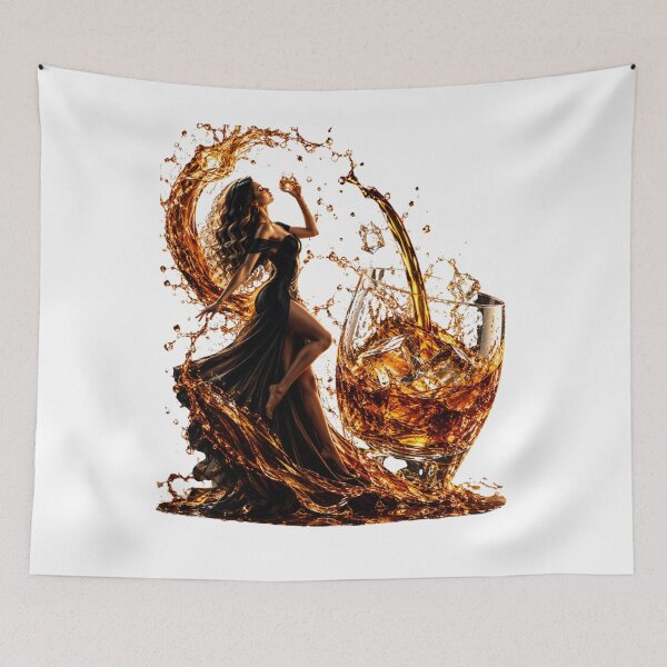 Item preview, Whiskey Woman Splash Elegant Bar Art  designed and sold by LC&LCPlatform.