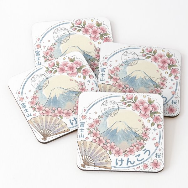 Item preview, Mount Fuji Cherry Blossom Vintage Travel Sticker designed and sold by 0Zetgest.