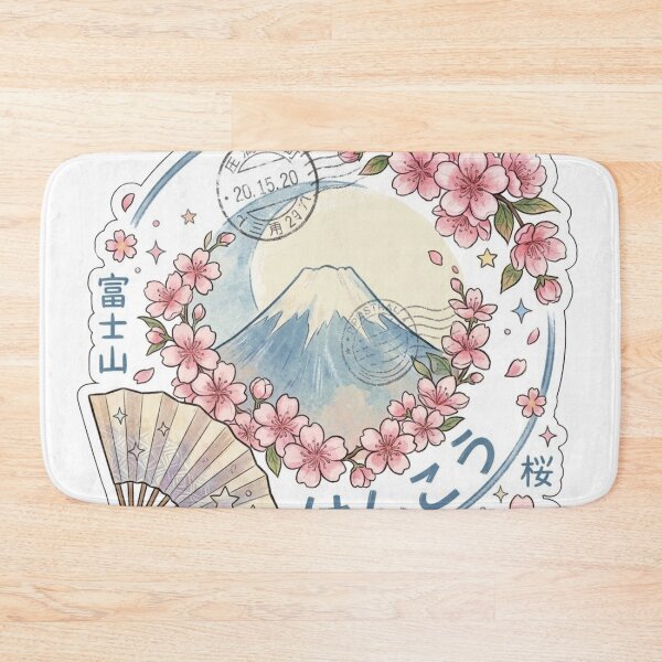 Item preview, Mount Fuji Cherry Blossom Vintage Travel Sticker designed and sold by 0Zetgest.