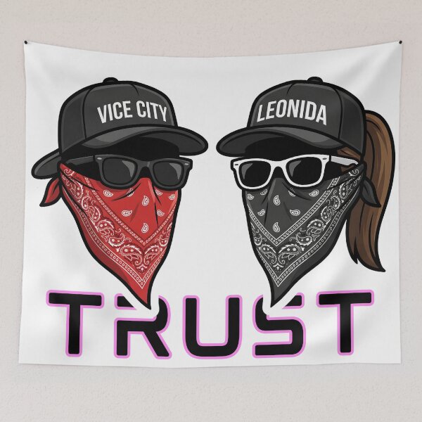 Item preview, GTA 6 - Lucia & Jason Invisible Criminal Couple Art designed and sold by UrbaneVibeCo.