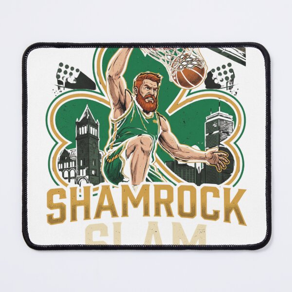 Item preview, Shamrock Slam Boston Basketball Leprechaun Mascot Art designed and sold by Pandora´s Box.