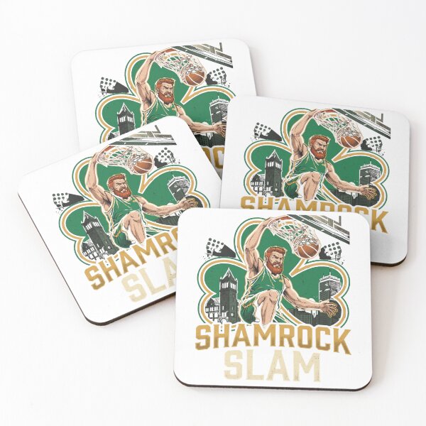 Item preview, Shamrock Slam Boston Basketball Leprechaun Mascot Art designed and sold by Pandora´s Box.