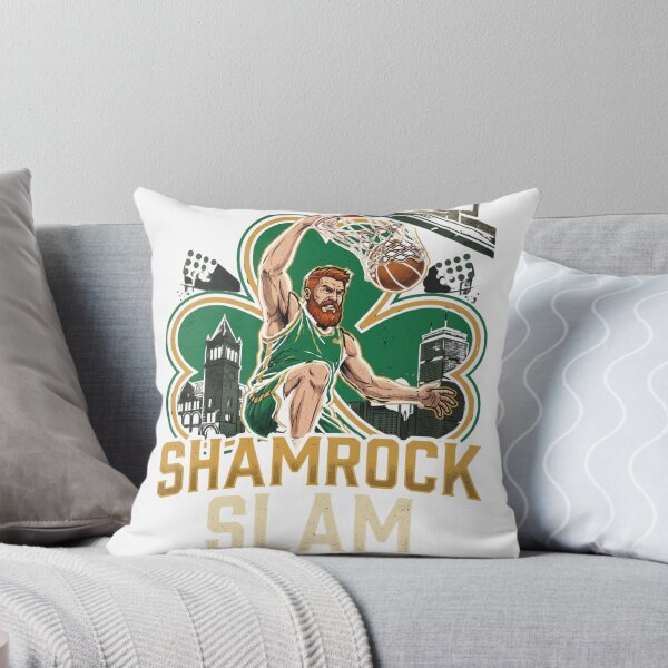 Item preview, Shamrock Slam Boston Basketball Leprechaun Mascot Art designed and sold by Pandora´s Box.