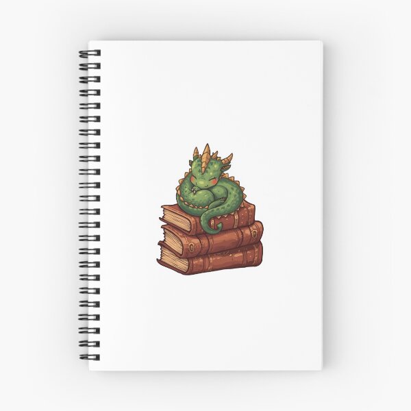 Item preview, Cute Sleeping Baby Dragon On Books Fantasy Bookworm Sticker designed and sold by NEL-BOX.