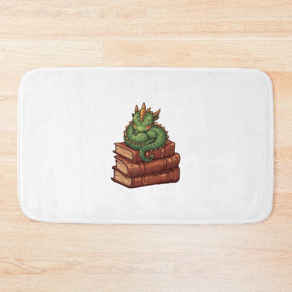 Item preview, Cute Sleeping Baby Dragon On Books Fantasy Bookworm Sticker designed and sold by NEL-BOX.