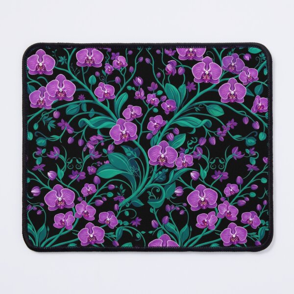 Item preview, Purple Orchid Floral Pattern Botanical Art designed and sold by Owcomm.
