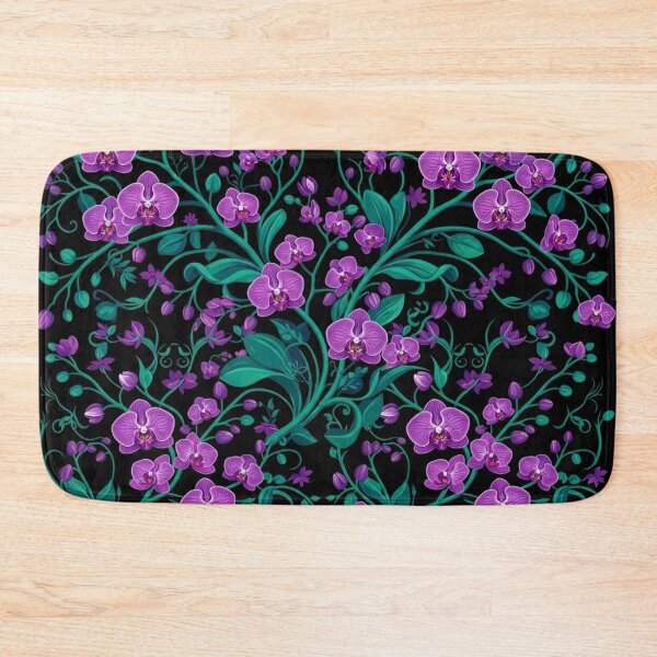 Item preview, Purple Orchid Floral Pattern Botanical Art designed and sold by Owcomm.