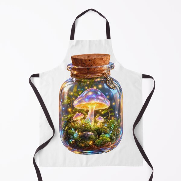 Item preview, Glowing Mystical Mushroom Terrarium Jar designed and sold by wallpapersarts.