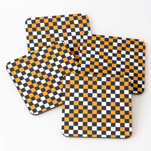 Item preview, Yellow Black And White Checkered Pattern Design   designed and sold by PatternTitan.