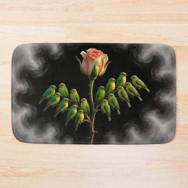 Item preview,  Enchanted Rose and Emerald Birds designed and sold by Breezes-of-Ida.