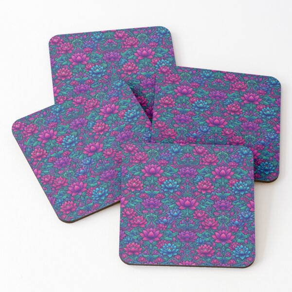 Item preview, Vibrant Lotus Flower Ornamental Damask Pattern designed and sold by Owcomm.