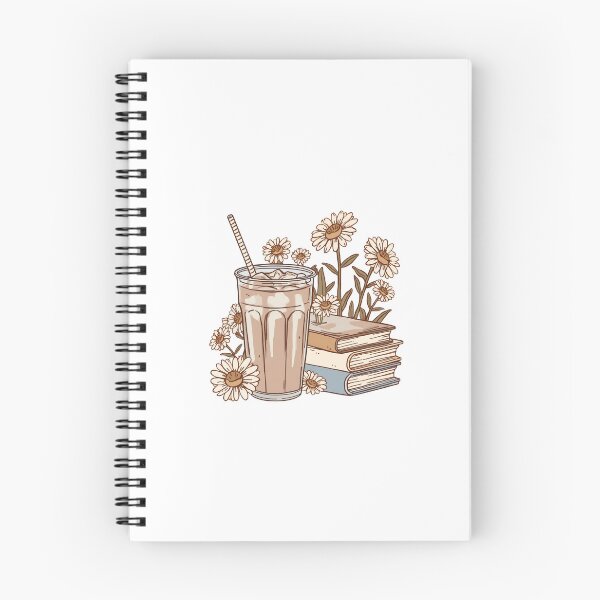 Item preview, Iced Coffee And Book Stack Daisies Cute Reader Lifestyle Sticker designed and sold by NEL-BOX.