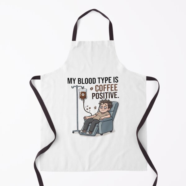 Item preview, My Blood Type Is Coffee Positive designed and sold by CleverGoods.