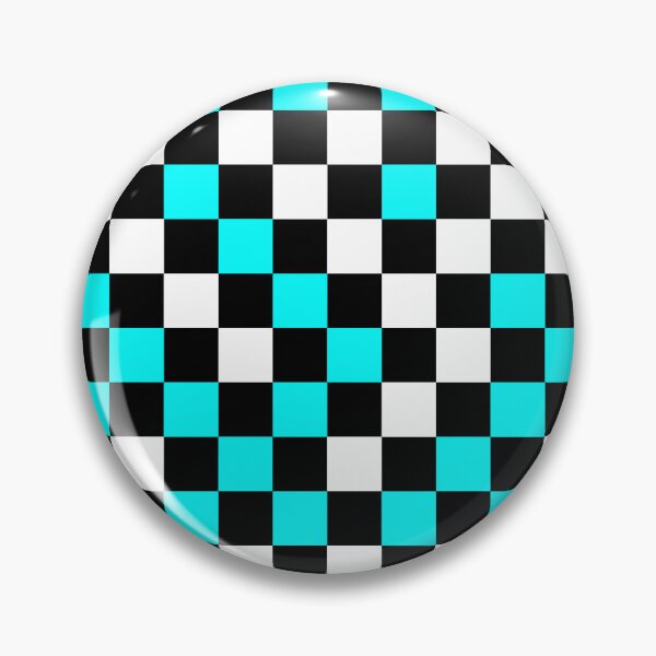 Item preview, Blue Black And White Checkered Pattern Design   designed and sold by PatternTitan.