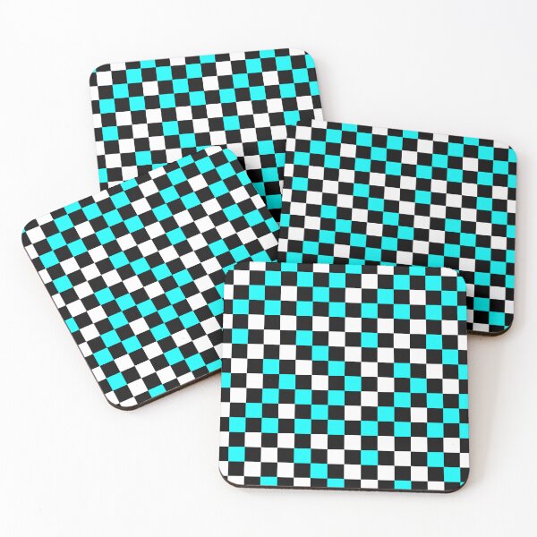 Item preview, Blue Black And White Checkered Pattern Design   designed and sold by PatternTitan.