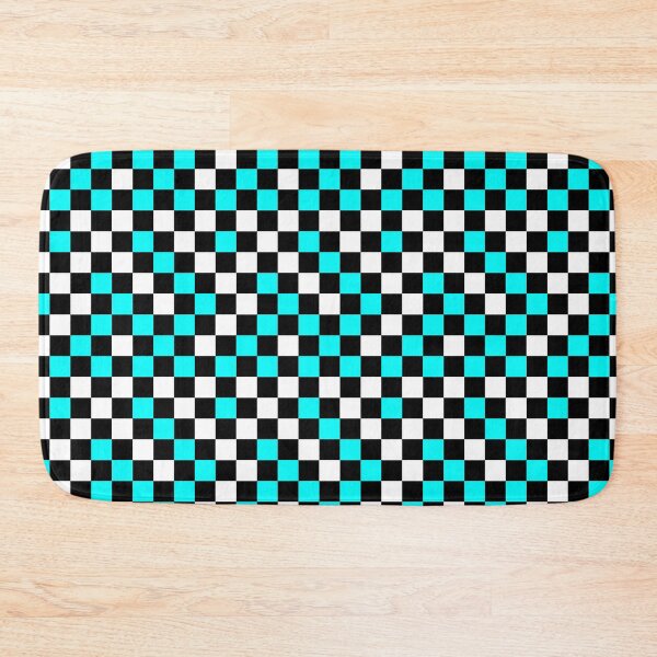 Item preview, Blue Black And White Checkered Pattern Design   designed and sold by PatternTitan.