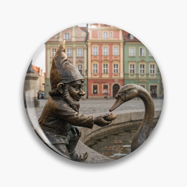 Item preview, Gnome With Swan Art Print – Swan Lover Gift, Poland Travel Decor designed and sold by Purrfecta.