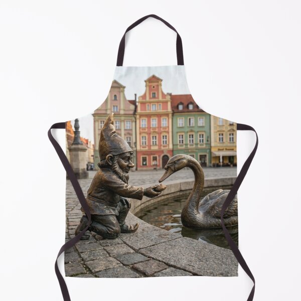 Item preview, Gnome With Swan Art Print – Swan Lover Gift, Poland Travel Decor designed and sold by Purrfecta.