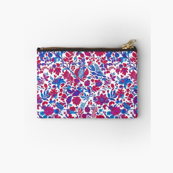Item preview, Vibrant Floral Botanical Blue And Red Pattern designed and sold by Owcomm.