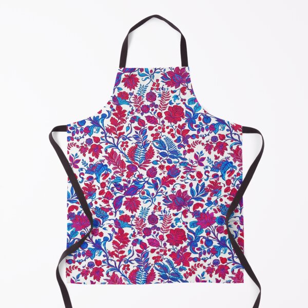 Item preview, Vibrant Floral Botanical Blue And Red Pattern designed and sold by Owcomm.