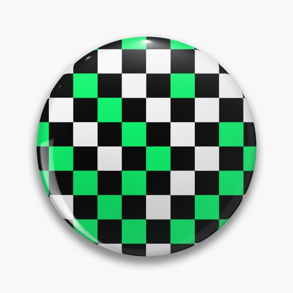 Item preview, Green Black And White Checkered Pattern Design   designed and sold by PatternTitan.