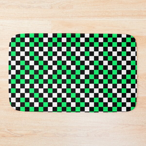 Item preview, Green Black And White Checkered Pattern Design   designed and sold by PatternTitan.