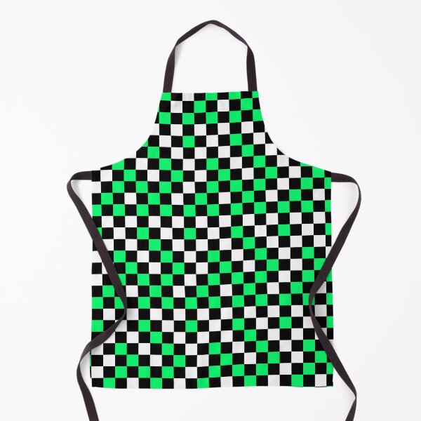 Item preview, Green Black And White Checkered Pattern Design   designed and sold by PatternTitan.