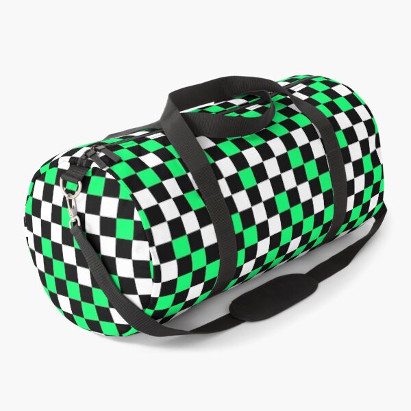 Item preview, Green Black And White Checkered Pattern Design   designed and sold by PatternTitan.