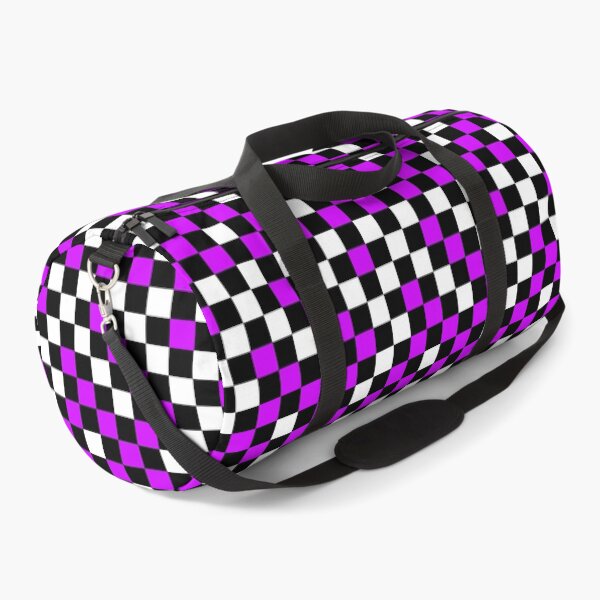 Item preview, Purple Black And White Checkered Pattern Design   designed and sold by PatternTitan.