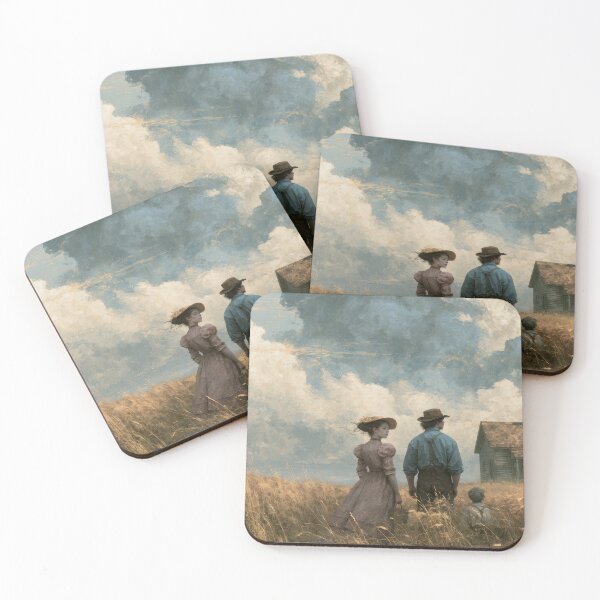 Item preview, Pioneer Family Walking Home Through a Golden Wheat Field designed and sold by Shannon Hilson.