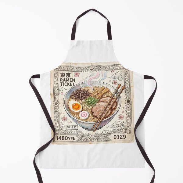 Item preview, Retro Japanese Ramen Ticket Die-Cut Sticker designed and sold by 0Zetgest.