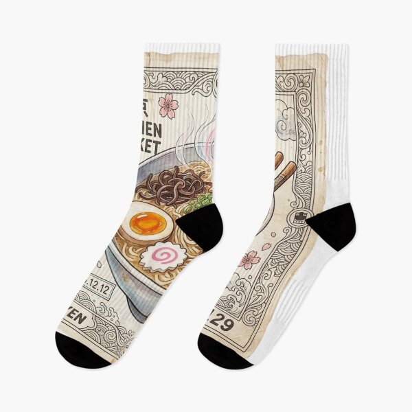 Item preview, Retro Japanese Ramen Ticket Die-Cut Sticker designed and sold by 0Zetgest.