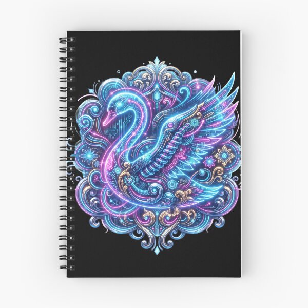 Item preview, Filleted Neon Swan – Luminous Elegance designed and sold by Esencia Argentina.
