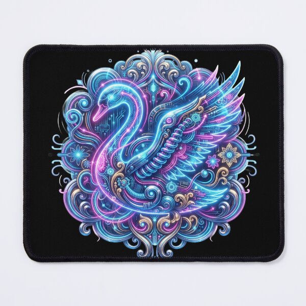 Item preview, Filleted Neon Swan – Luminous Elegance designed and sold by Esencia Argentina.